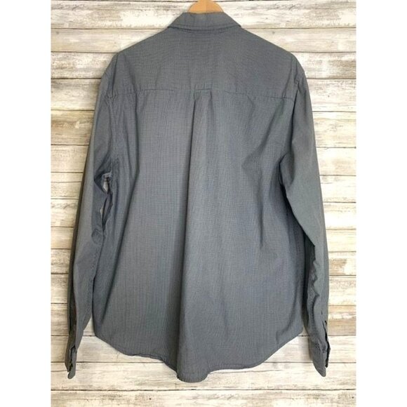 Magellan Outdoors Men's XL Long Sleeve Button-Up Gray Shirt Cotton Polyester - Picture 3 of 6